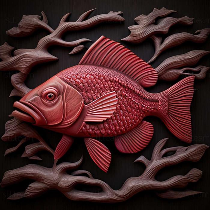 3D модель Эритрозоновая рыба (STL)